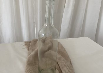Flaschenvase transparent