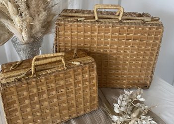 Koffer Rattan Set
