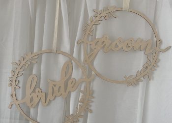 Schild Bride Groom Holz_1
