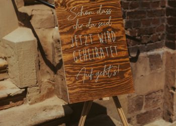 Schild_Schön, dass Ihr da seid